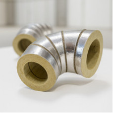 Отвод кашированный алюминиевой фольгой 21x20 мм 30° ГОСТ 23208-2003