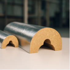 Полуцилиндр кашированный алюминиевой фольгой 18x60 мм ГОСТ 23208-2003