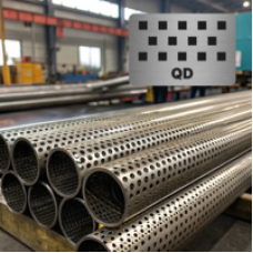 Труба перфорированная нержавеющая 65x3,2x5 мм Qv 08Х18Т1 ГОСТ 11068-81