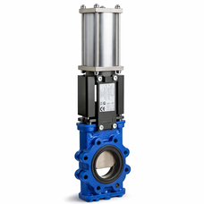 Ножевая шиберная задвижка 80 мм Ст20 ГОСТ 22642-88